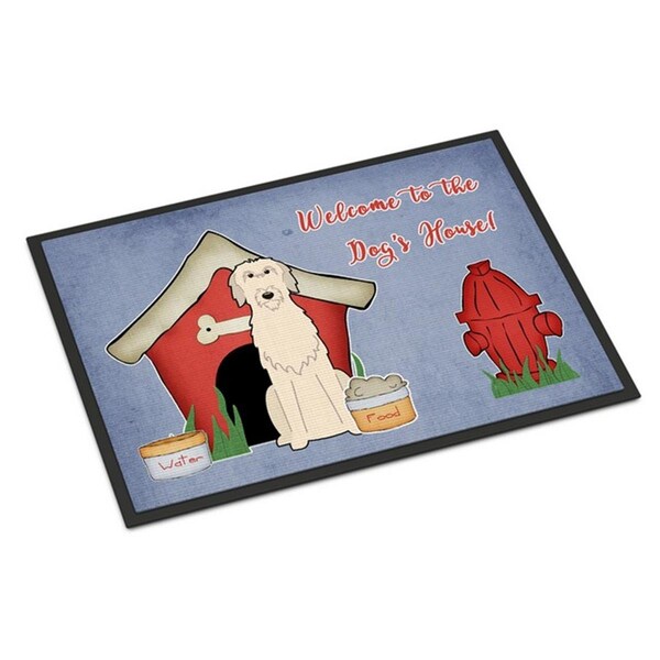 Carolines Treasures Dog House Collection Irish Wolfhound Indoor or Outdoor Mat, 18 x 0.25 x 27 in. BB2819MAT - main